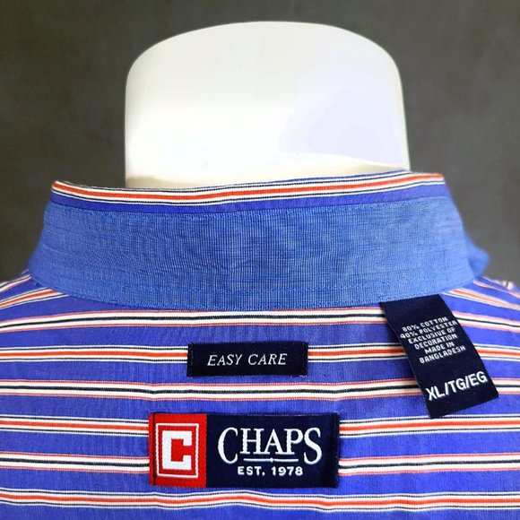CHAPS Men's XL Button Down Dress Shirt - NWT - Picture 7 of 13
